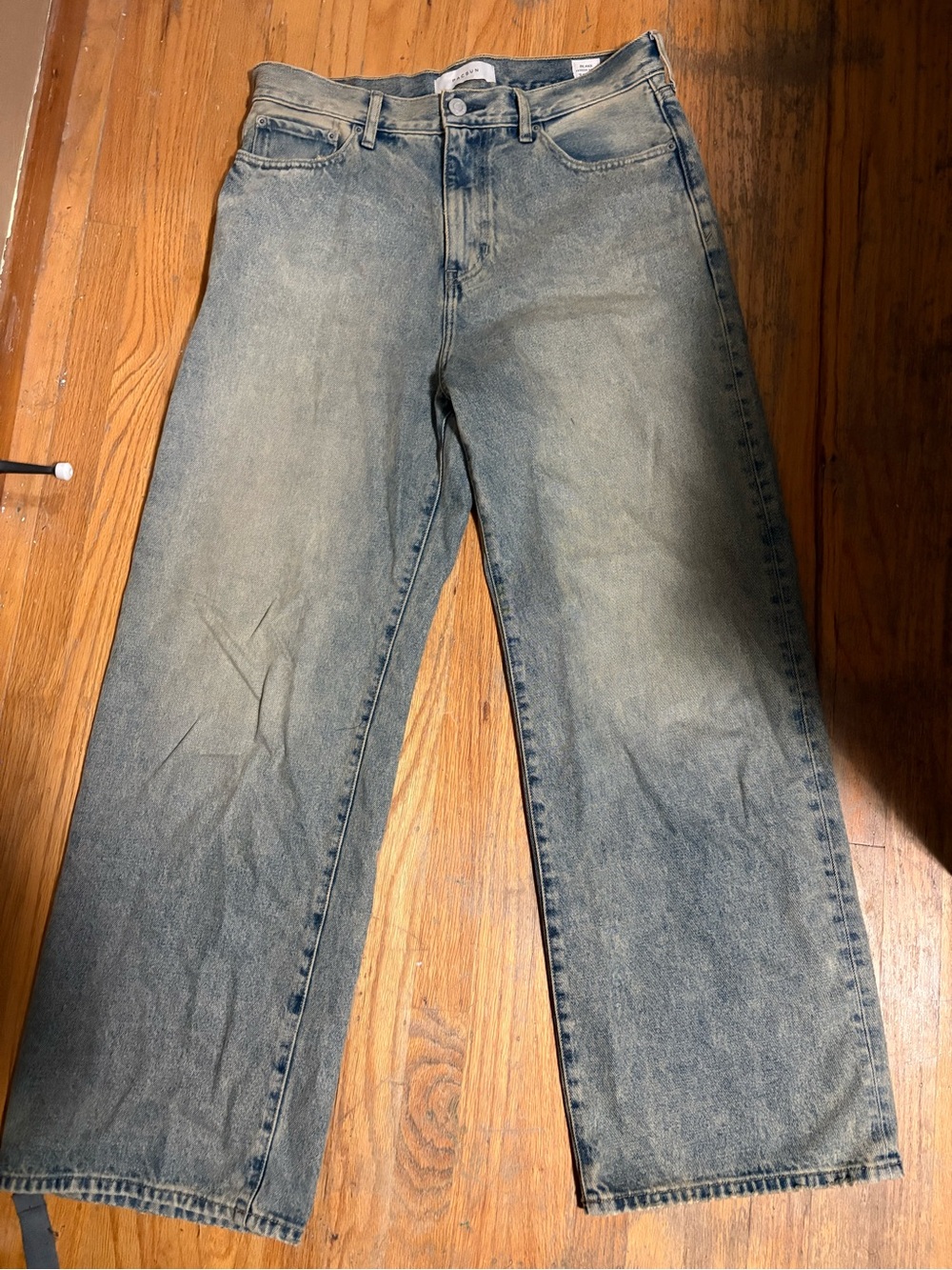 PacSun light blue tinted extreme baggy jeans